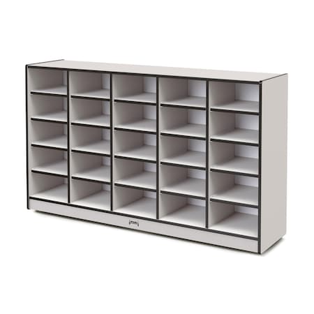 Jonti-Craft Rainbow Accents 25 Tub Mobile Storage, without Tubs, Black 4025JCWW180